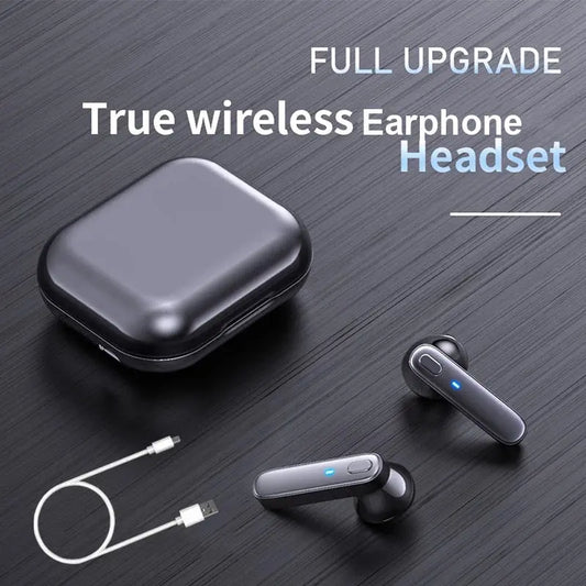 R20 TWS Earphone Bluetooth-compatible Wireless Headset Deep Bass Earbuds True Wireless Stereo Headphone.