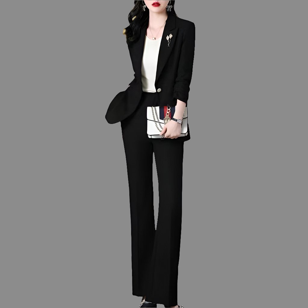 Elegant Women's Business Suit – Stylish 2-Piece Set in Multiple Colors & Sizes M-4XL.