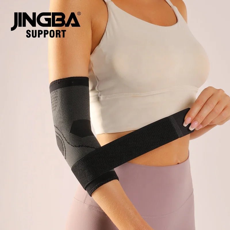 JINGBA Tennis Elbow Compression Support Sleeve Brace for Workout Arm Support - Allen - Fitness