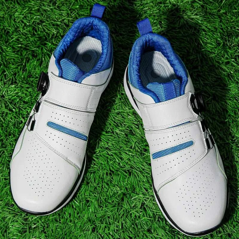 Leather Waterproof Golf Professional Winter Black Men's Golf Shoes for Men - Allen - Fitness