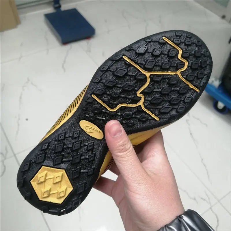 Men and Kids Football Boots Leather Cleats Training Soccer Shoes - Allen - Fitness