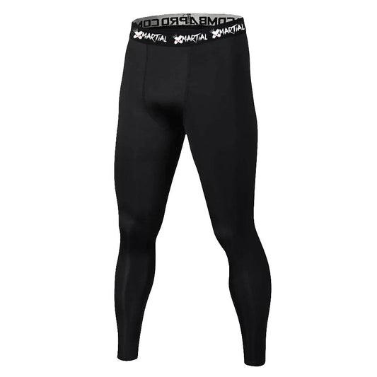 Men's Quick - Drying High Elastic Fitness Leggings - Breathable & Slim Fit - Black - Allen - Fitness
