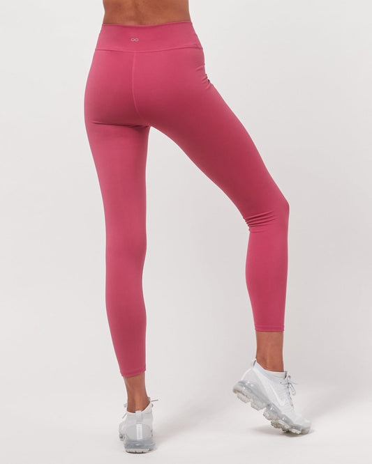 Vendetta 7/8 Breathable Workout Leggings with High - Waisted V Waistband - 26" Inseam - Allen - Fitness