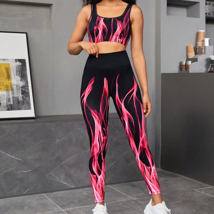 Womens Sports Leggings Set - High-Waisted, Moisture-Wicking, Comfortable Fit for Active Lifestyle.