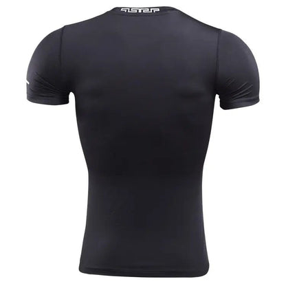 Custom Short Sleeve Sports Tops Seamless Dry Fit Sports Mens Compression Gym Wear Men Gym Tights Gym Fitness Wear - Allen-Fitness