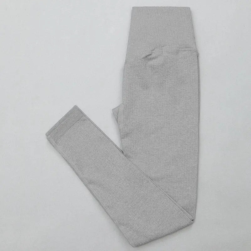 Gutashye Seamless Legging Yoga Pants Sports Clothing Solid High Waist Full Length Workout Leggings. - Allen-Fitness