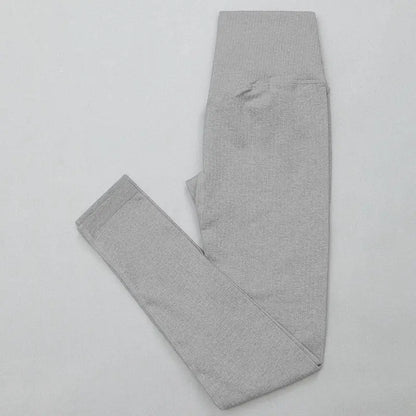 Gutashye Seamless Legging Yoga Pants Sports Clothing Solid High Waist Full Length Workout Leggings. - Allen-Fitness