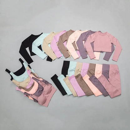 Gutashye Seamless Legging Yoga Pants Sports Clothing Solid High Waist Full Length Workout Leggings. - Allen-Fitness