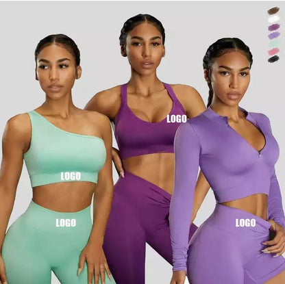 Jumpsuit for women's sports two piece yoga suit fitness yoga set crop top and leggings gym training workout sets for women