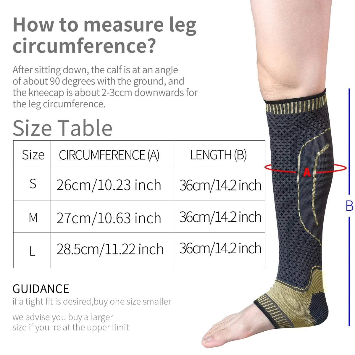 Ankle Braces Support Compression Sleeves Socks for Swelling - Allen - Fitness