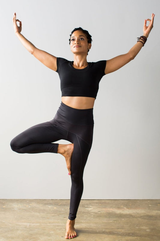 Antimicrobial Athletic Leggings With Ultra Hi - Rise Tummy Control & Non - Shear Fabric - Allen - Fitness
