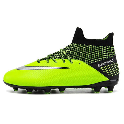 Boys Cleats High Top Soccer Boots - Ankle Football Soccer Boots - Allen - Fitness