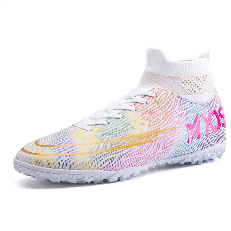 Boys Cleats High Top Soccer Boots - Ankle Football Soccer Boots - Allen - Fitness