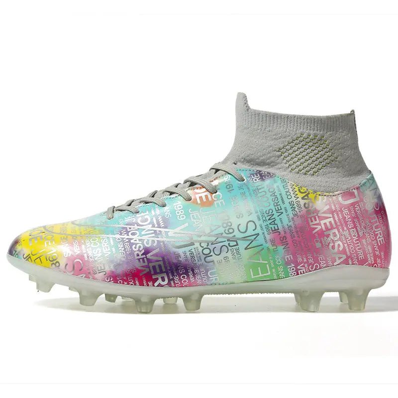Boys Cleats High Top Soccer Boots - Ankle Football Soccer Boots - Allen - Fitness