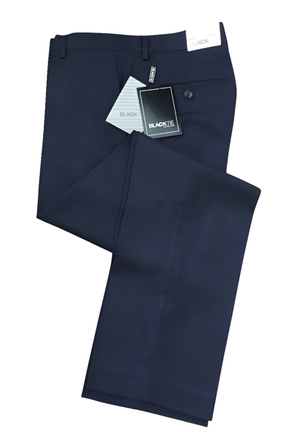 "Bradley" Midnight Navy Luxury Wool Blend Suit Pants - Allen - Fitness