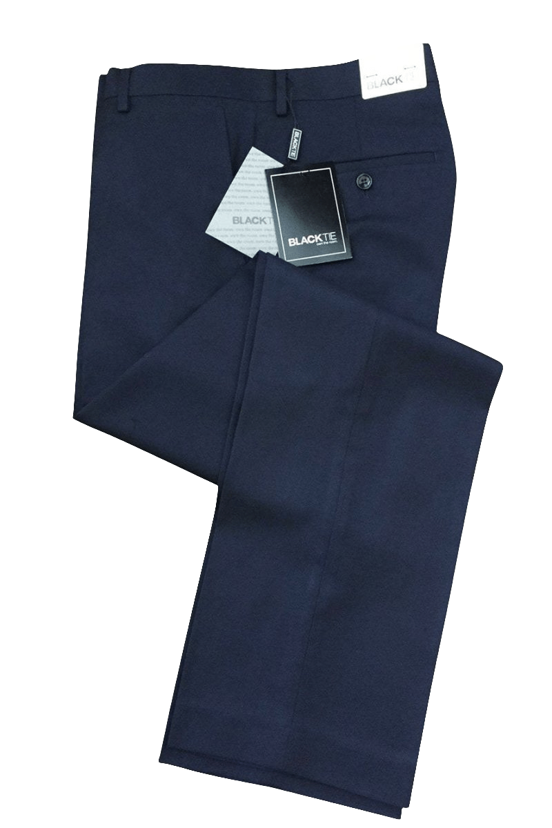 "Bradley" Midnight Navy Luxury Wool Blend Suit Pants - Unhemmed - Allen - Fitness