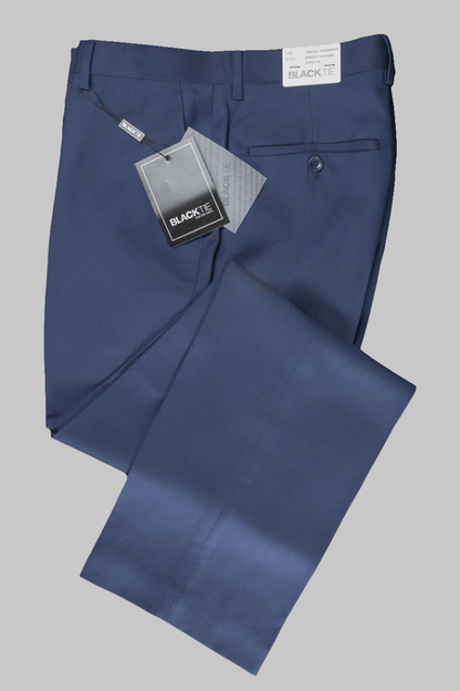 "Bradley" Sapphire Blue Luxury Wool Blend Suit Pants - Allen - Fitness