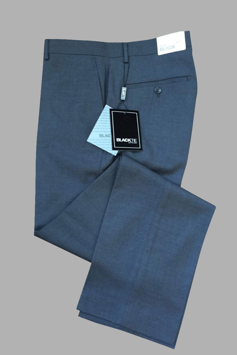 Bradley Steel Grey Suit Pants - Luxury Wool Blend, Modern & Slim Fit, Pre - Hemmed Design - Allen - Fitness