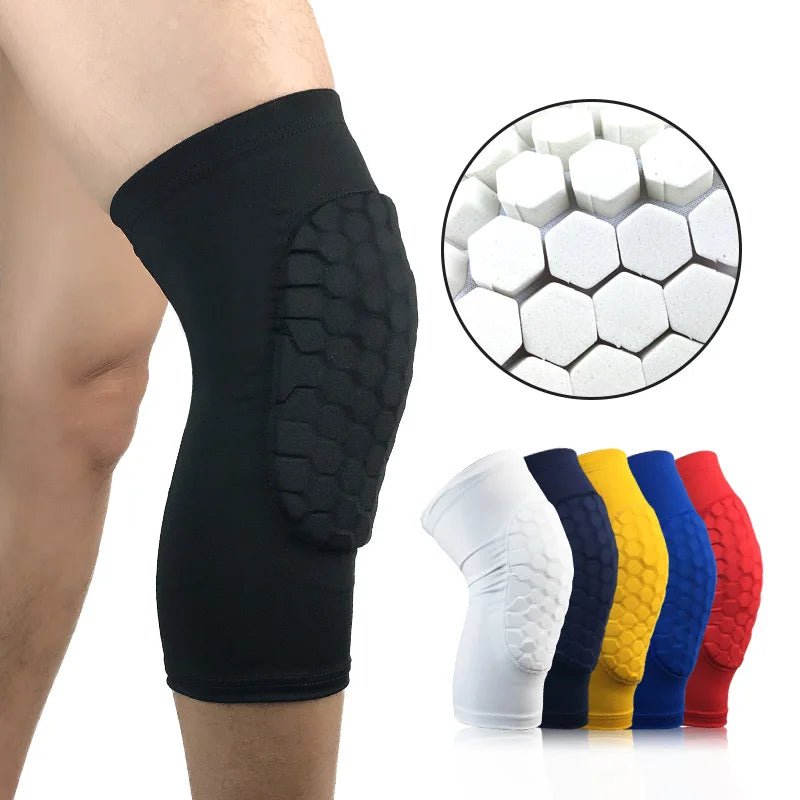 Breathable Honeycomb Anti - Collision Compression Knee Sleeve Pads Support - Allen - Fitness