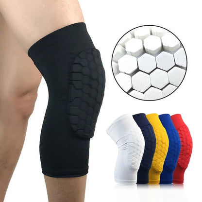 Breathable Honeycomb Anti - Collision Compression Knee Sleeve Pads Support - Allen - Fitness