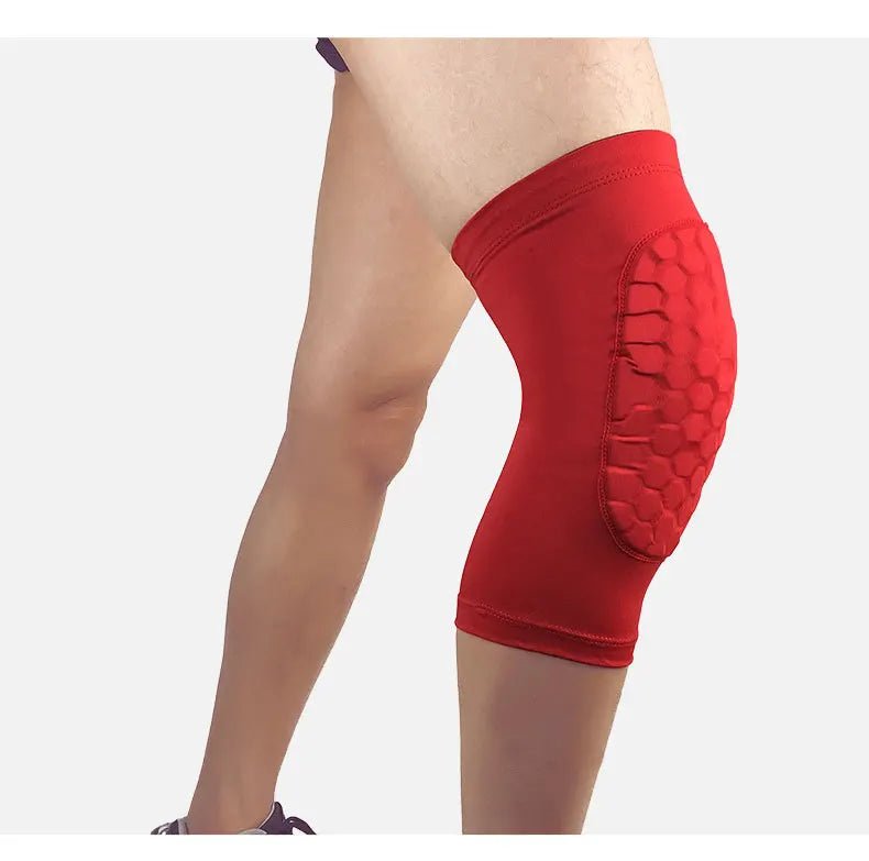 Breathable Honeycomb Anti - Collision Compression Knee Sleeve Pads Support - Allen - Fitness