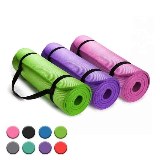 Eco - Friendly Portable Yoga Mat - Durable NBR Material, Ideal for Yoga and Pilates, Custom Logo Option - Allen - Fitness