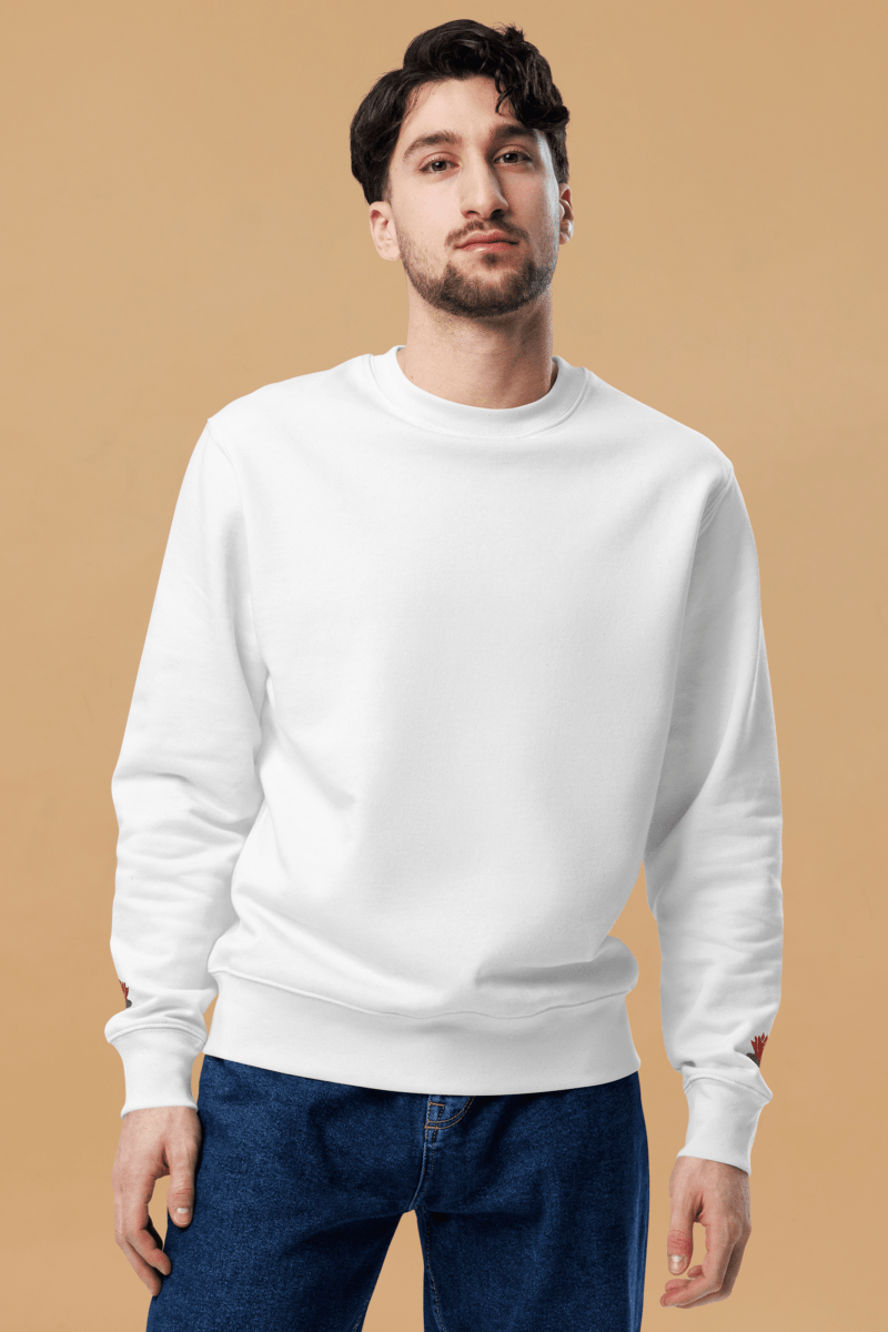 Eco - Friendly Sweatshirt: Water Lily Design for Sustainable Fashion & Rainforest Conservation - Allen - Fitness