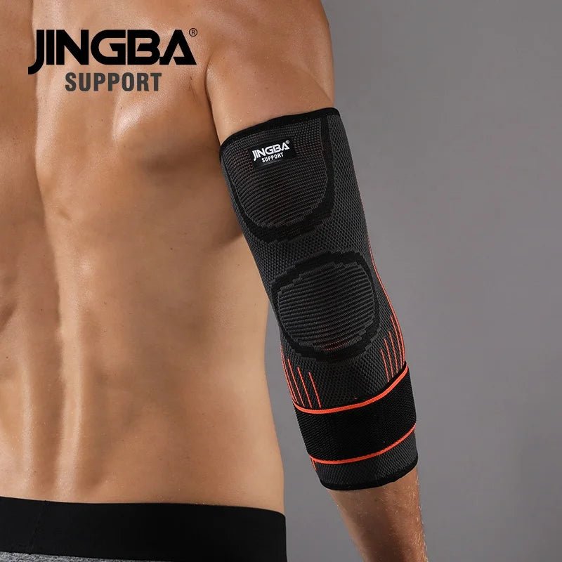 Elbow Compression Sleeve - Nylon Spandex Arm Support for Tennis Elbow Pain Relief - Unisex - Allen - Fitness