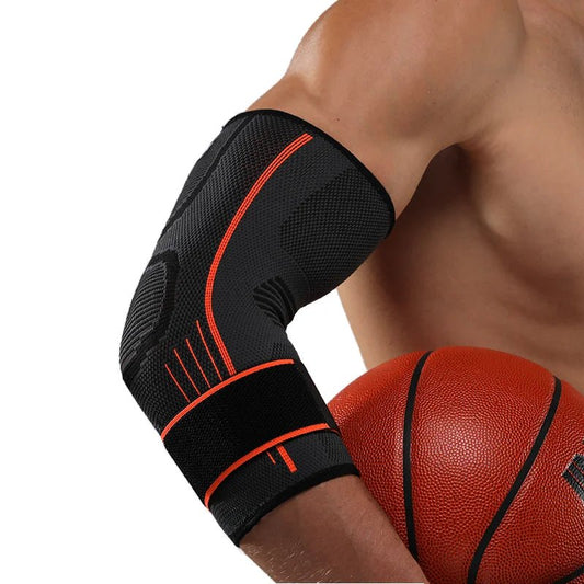 Elbow Compression Sleeve - Nylon Spandex Arm Support for Tennis Elbow Pain Relief - Unisex - Allen - Fitness