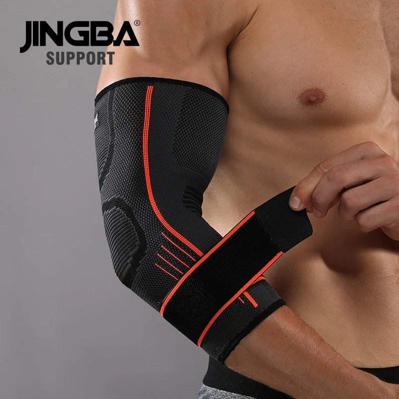 Elbow Compression Sleeve - Nylon Spandex Arm Support for Tennis Elbow Pain Relief - Unisex - Allen - Fitness