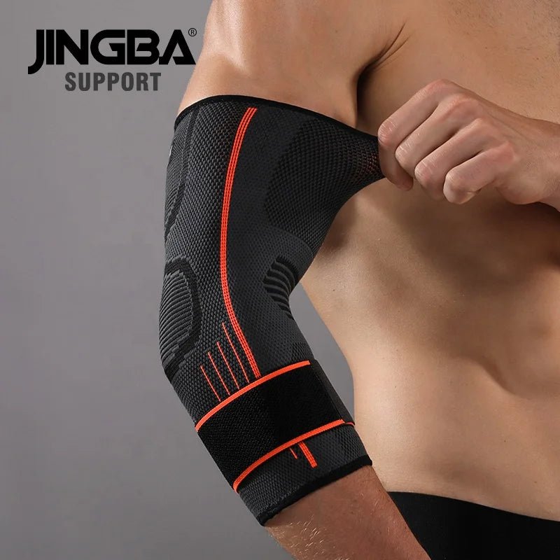 Elbow Compression Sleeve - Nylon Spandex Arm Support for Tennis Elbow Pain Relief - Unisex - Allen - Fitness