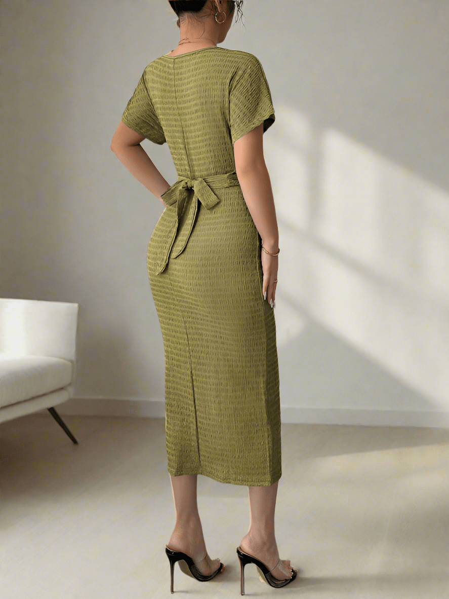 Elegant Slim Waist Dress for Women - Flattering Fit, Comfortable Stretch, Perfect for Any Occasion - Allen - Fitness