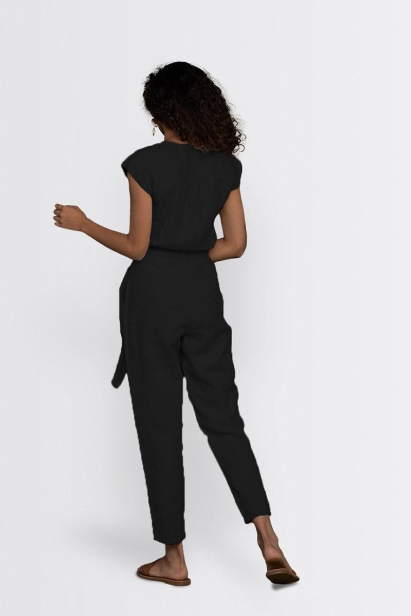 Hemp Noir Jumpsuit - Allen - Fitness