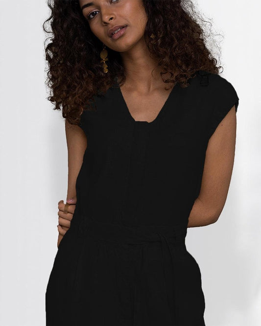 Hemp Noir Jumpsuit - Allen - Fitness