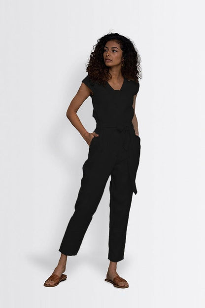 Hemp Noir Jumpsuit - Allen - Fitness