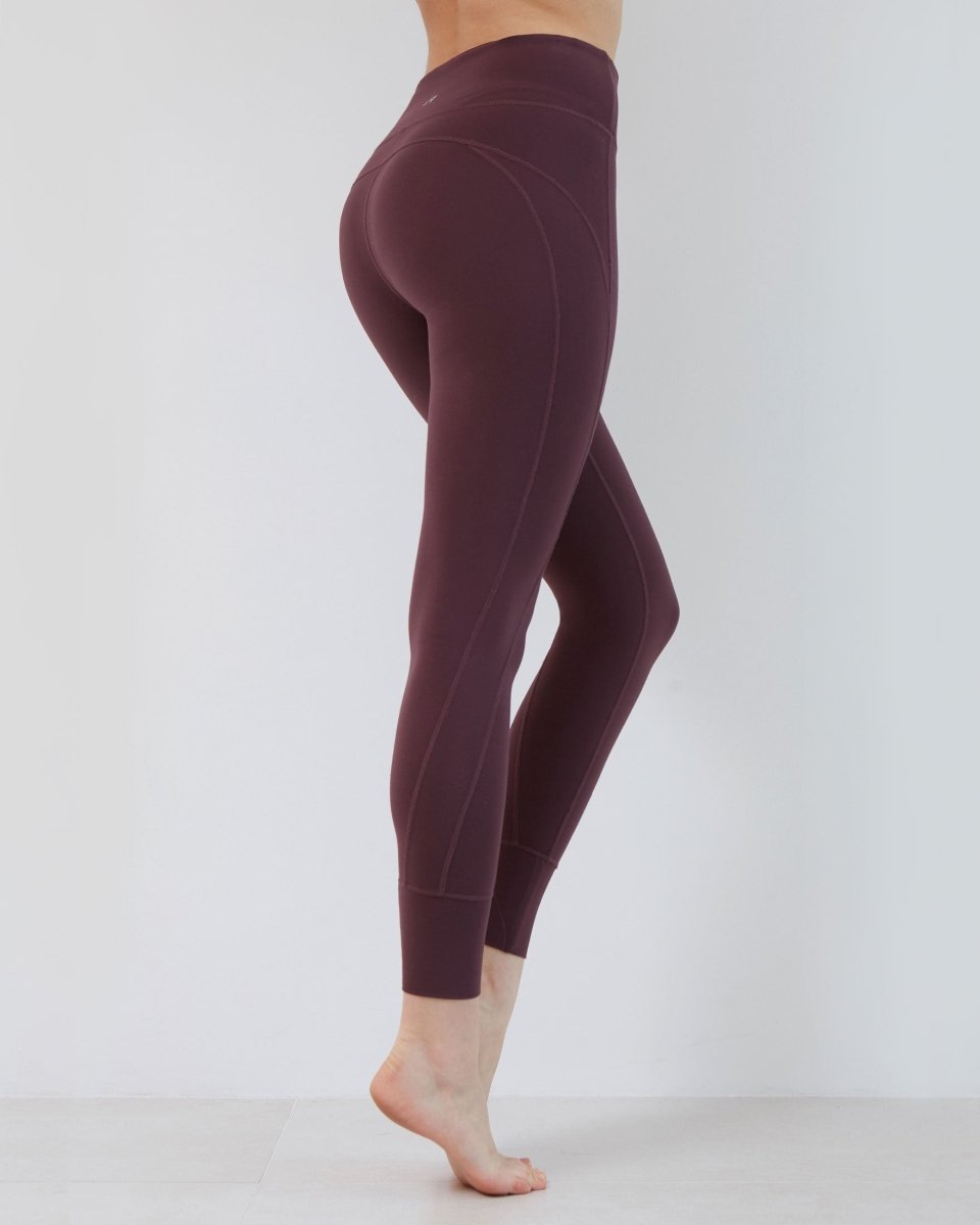 High - Waisted Jogger Leggings 28" - Coziplex™ Soft Compression Fabric for Yoga & Training - Allen - Fitness