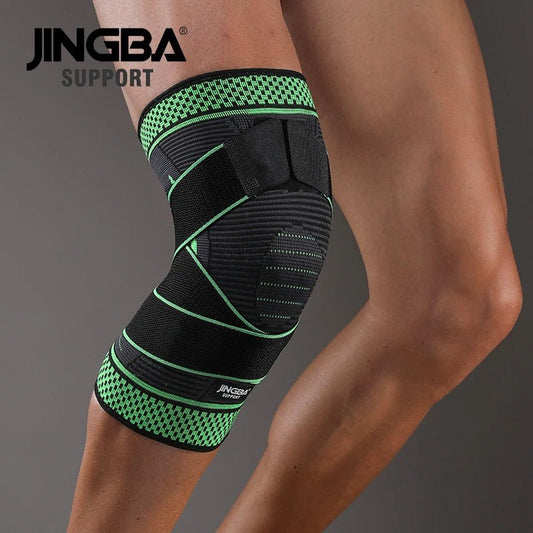 JINGBA Adjustable Knee Support Compression Sleeve for Gym Sports Protection - Allen - Fitness