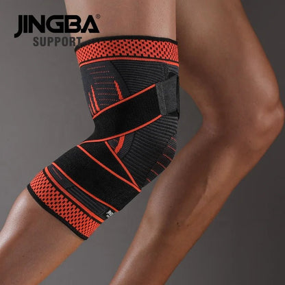 JINGBA Adjustable Knee Support Compression Sleeve for Gym Sports Protection - Allen - Fitness