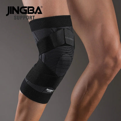 JINGBA Adjustable Knee Support Compression Sleeve for Gym Sports Protection - Allen - Fitness