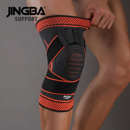 JINGBA Adjustable Knee Support Compression Sleeve for Gym Sports Protection - Allen - Fitness