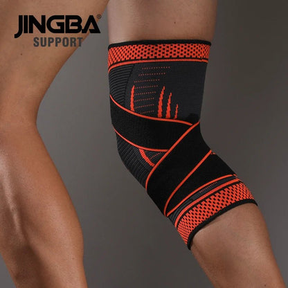 JINGBA Adjustable Knee Support Compression Sleeve for Gym Sports Protection - Allen - Fitness