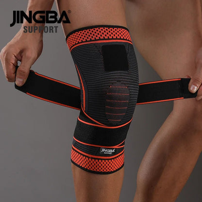 JINGBA Adjustable Knee Support Compression Sleeve for Gym Sports Protection - Allen - Fitness
