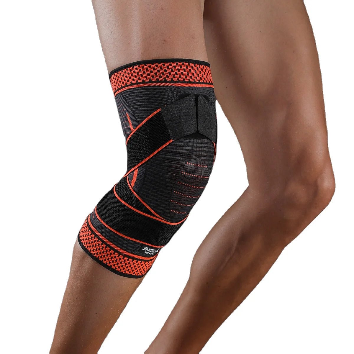 JINGBA Adjustable Knee Support Compression Sleeve for Gym Sports Protection - Allen - Fitness