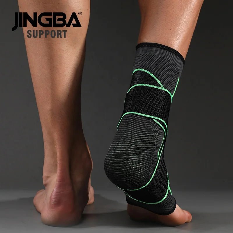 JINGBA Ankle Support Compression Knitted Ankle Sleeve with Strap Ankle Socks - Allen - Fitness