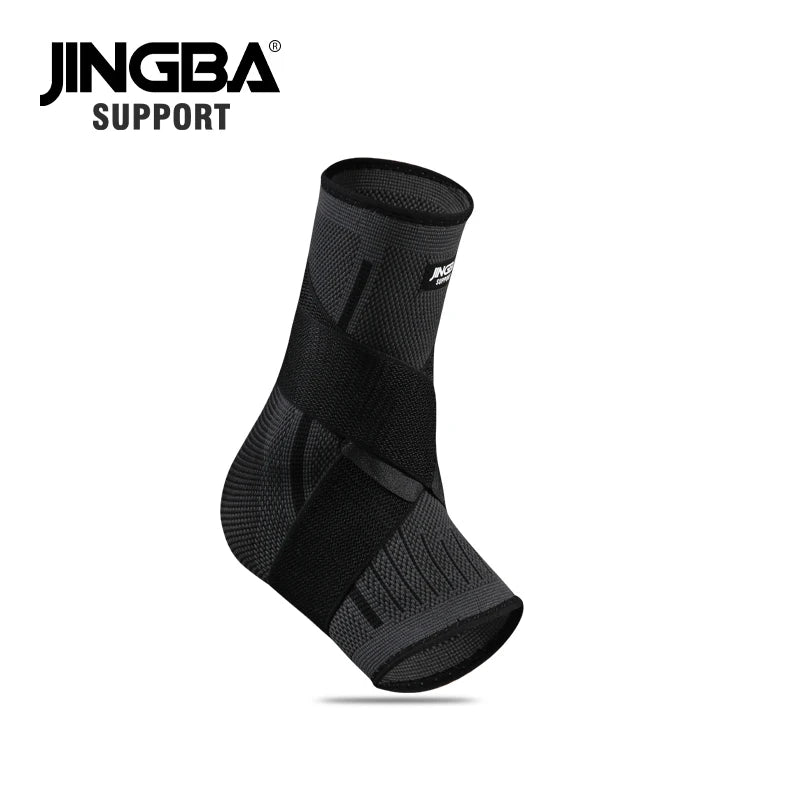 JINGBA Ankle Support Compression Knitted Ankle Sleeve with Strap Ankle Socks - Allen - Fitness