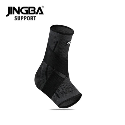 JINGBA Ankle Support Compression Knitted Ankle Sleeve with Strap Ankle Socks - Allen - Fitness