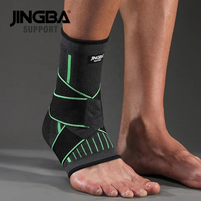 JINGBA Ankle Support Compression Knitted Ankle Sleeve with Strap Ankle Socks - Allen - Fitness