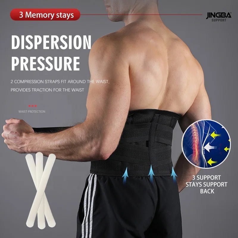 JINGBA Body Fitness Belly Slimming Belt Waist Wrap Lumbar Belt for back Support - Allen - Fitness