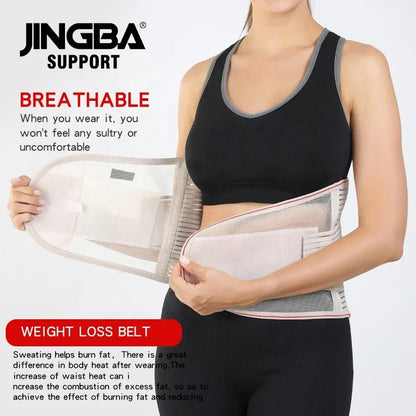 JINGBA Breathable Back Support Waist Trainer Lumbar Support for Men & Women - Allen - Fitness