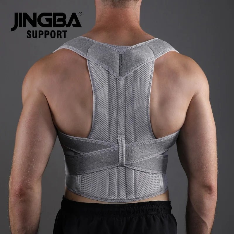 JINGBA Corrector Back Brace for Men and Women Straightener for Spine Support - Allen - Fitness